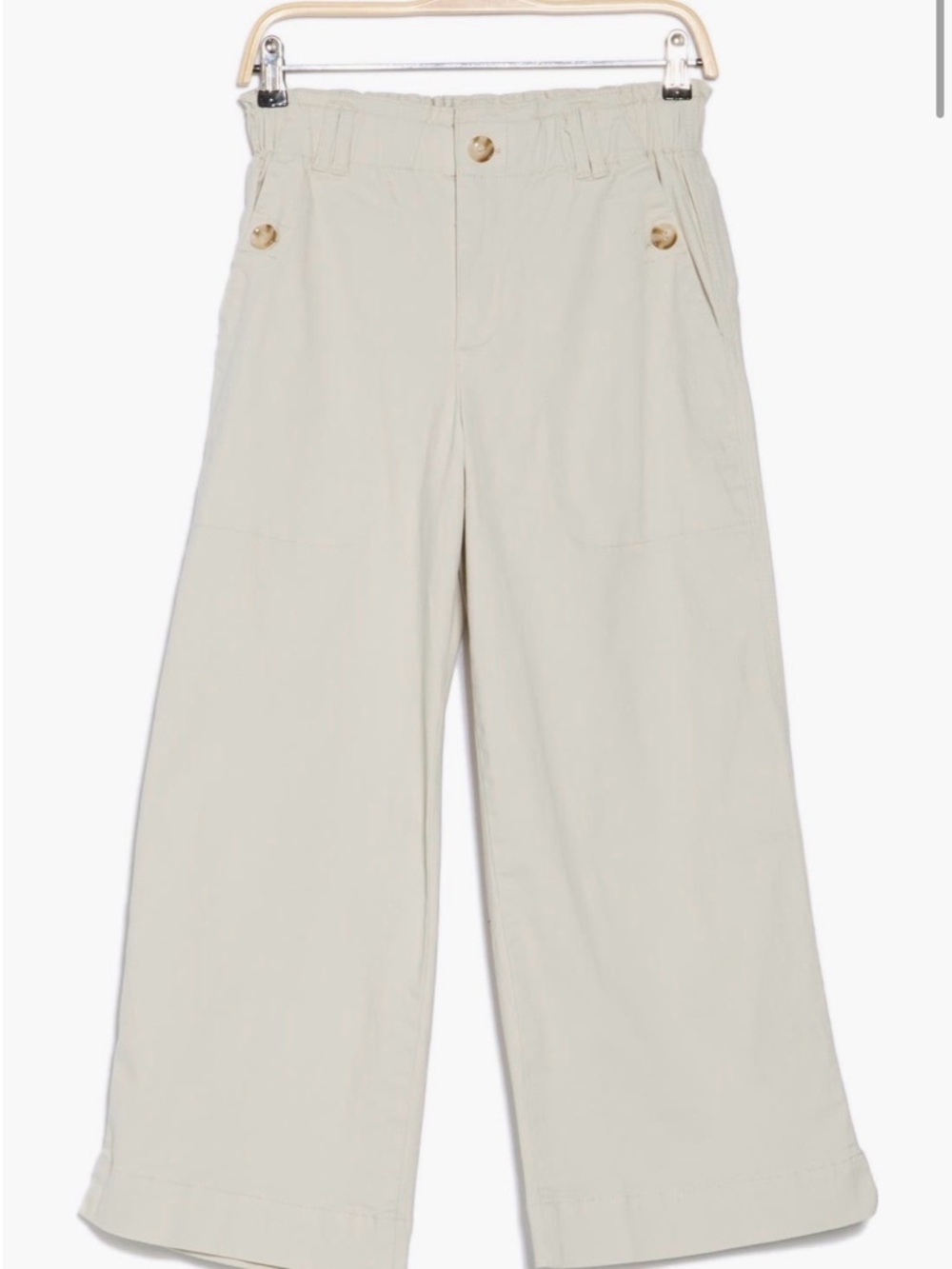 Democracy Cream Wide-Leg Women’s Cotton Pants - Picture 8 of 10